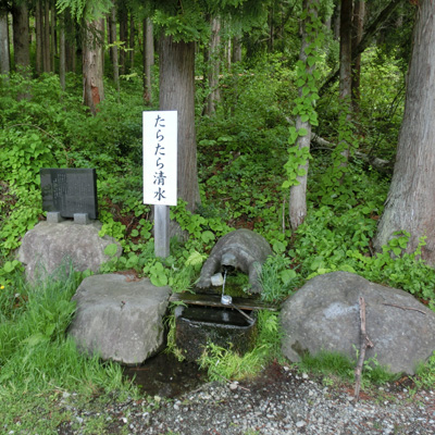 別名「たらたら清水」