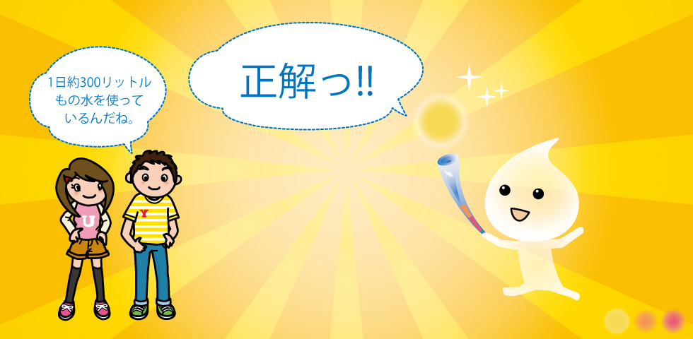 一日の水使用量300リットル